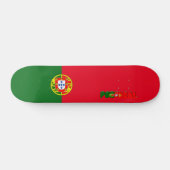 Portugiesische Flagge Skateboard (Horizontal)