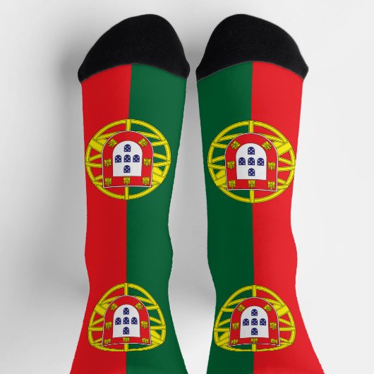 portugiesische Flagge Socken (Oben)