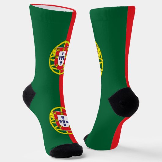 portugiesische Flagge Socken (Gewinkelt)