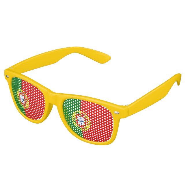 portugiesische Flagge Sonnenbrille (Schrägansicht)