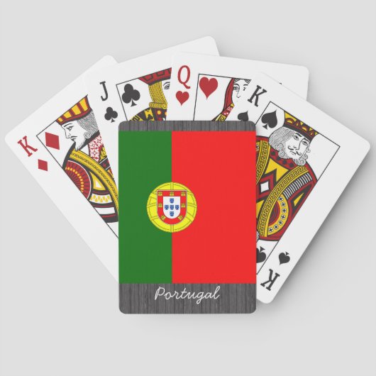 Portugiesische Flagge Spielkarten (Rückseite)