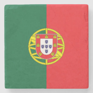 portugiesische Flagge Steinuntersetzer