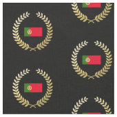 Portugiesische Flagge Stoff (Nahaufnahme)