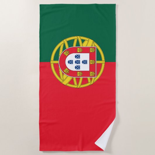Portugiesische Flagge Strandtuch (Vorderseite)