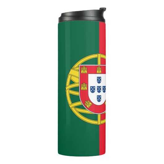 Portugiesische Flagge Thermosbecher (Nach links gedreht)