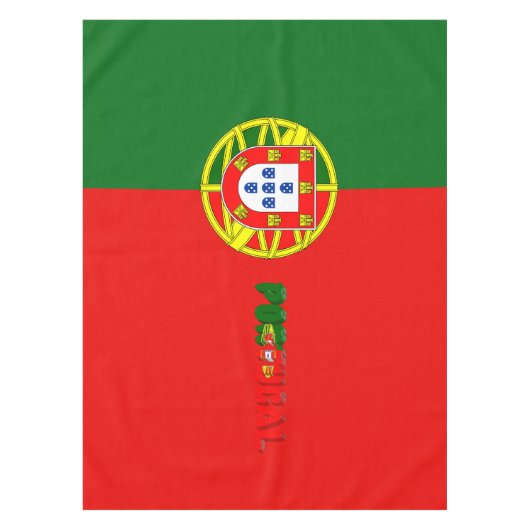 Portugiesische Flagge Tischdecke (Vorderseite)