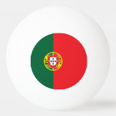 portugiesische Flagge Tischtennisball (Rückseite)