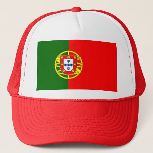 portugiesische Flagge Truckerkappe (Vorderseite)