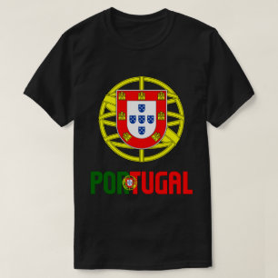 Portugiesische Flagge und Wehrmantel T-Shirt