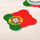 Portugiesische Flagge Untersetzer (angewinkelt)