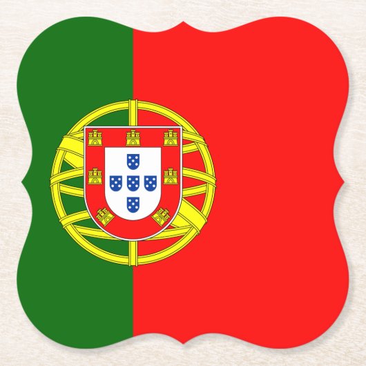 Portugiesische Flagge Untersetzer (Vorderseite)