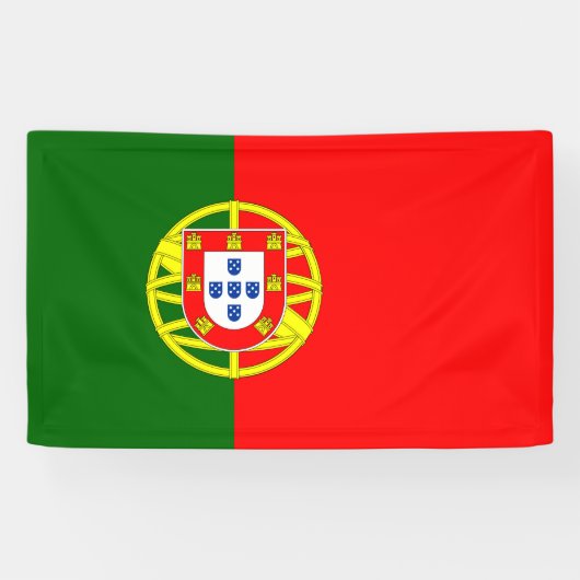Portugiesische Flagge: Vinyl Banner, 3' x 5' Banner (Horizontal)