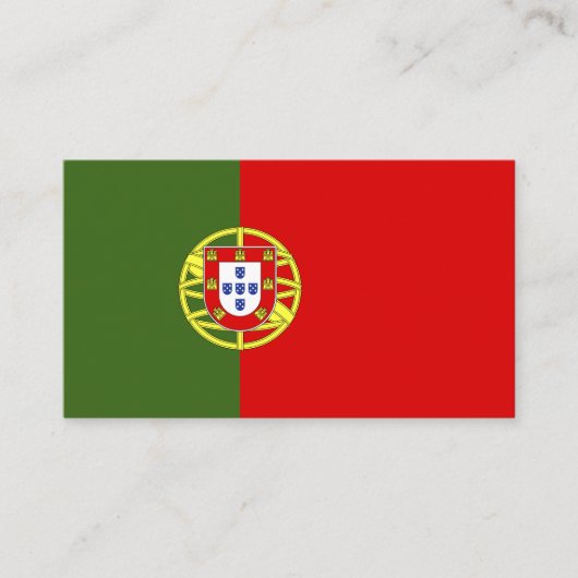 Portugiesische Flagge Visitenkarte (Vorderseite)