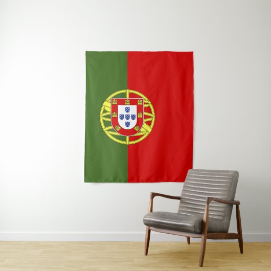 Portugiesische Flagge Wandteppich (Beispiel)