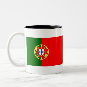 portugiesische Flagge Zweifarbige Tasse