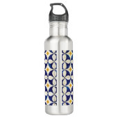 Portugiesische Flies - Azulejo-Muster Edelstahlflasche (Rückseite)