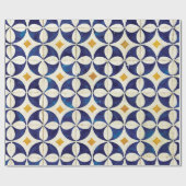Portugiesische Flies - Azulejo-Muster Geschenkpapier (Flach)