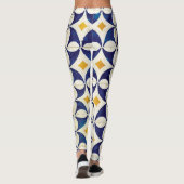 Portugiesische Flies - Azulejo-Muster Leggings (Rückseite)