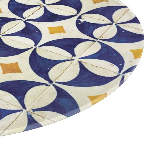 Portugiesische Flies - Azulejo-Muster Schneidebrett (Ecke)