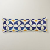 Portugiesische Flies - Azulejo-Muster Seitenschläferkissen (Rückseite)