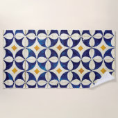 Portugiesische Flies - Azulejo-Muster Strandtuch (Vorderseite)