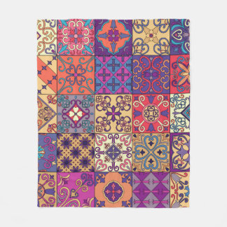 Portugiesische Flies Talavera Style Muster Fleecedecke