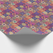 Portugiesische Flies Talavera Style Muster Geschenkpapier (Ecke)