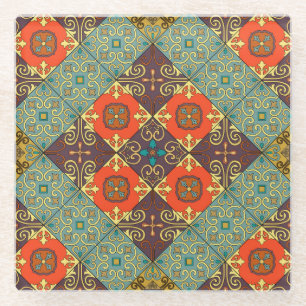 Portugiesische Flies Talavera Style Muster Glasuntersetzer