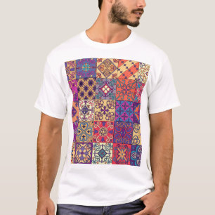 Portugiesische Flies Talavera Style Muster T-Shirt