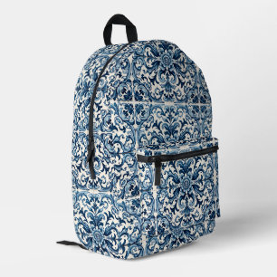 Portugiesische Fliese Bedruckter Rucksack