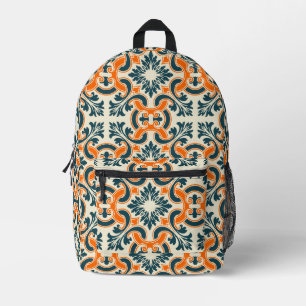 Portugiesische Fliese Bedruckter Rucksack
