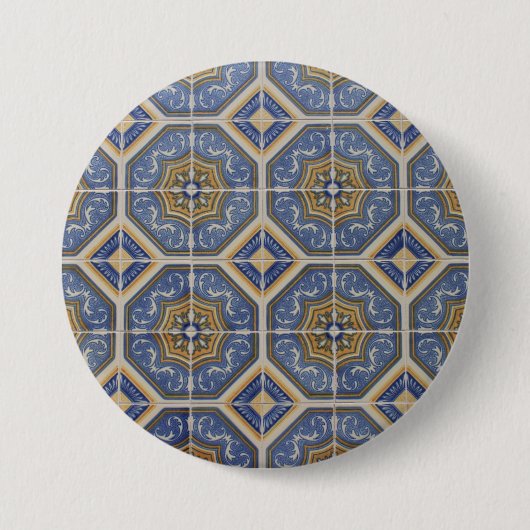 Portugiesische Fliese Button (Vorderseite)