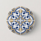 Portugiesische Fliesen 1 Button (Vorderseite)