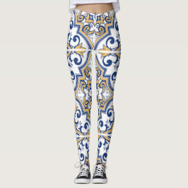 Portugiesische Fliesen 1 Leggings