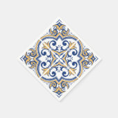 Portugiesische Fliesen 1 Serviette (Ecke)