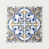 Portugiesische Fliesen 1 Wandteppich (Vorderseite)