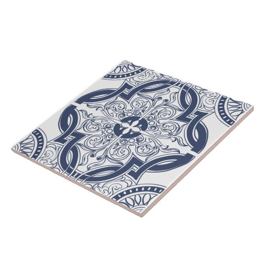 Portugiesische Fliesen, Azulejo, blaue Fliesen (Seite)