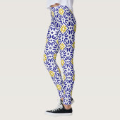 Portugiesische Fliesen Azulejo Pattern Yoga Pants  Leggings (Links)