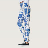 Portugiesische Fliesen Azulejo Pattern Yoga Pants  Leggings (Links)