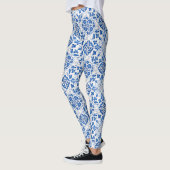 Portugiesische Fliesen Azulejo Pattern Yoga Pants  Leggings (Links)