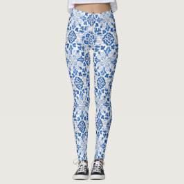 Portugiesische Fliesen Azulejo Pattern Yoga Pants  Leggings