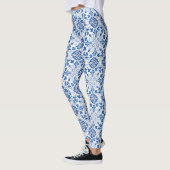 Portugiesische Fliesen Azulejo Pattern Yoga Pants  Leggings (Links)