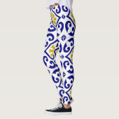 Portugiesische Fliesen Azulejo Pattern Yoga Pants  Leggings (Links)
