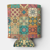 Portugiesische Fliesen: Azulejo Stil nahtlos Muste Dosenkühler (Rückseite)