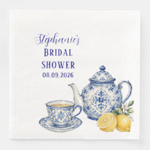 Portugiesische Fliesen Blau Mediterrane Babyparty