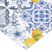 Portugiesische Fliesen, blaue Fliesen, kurzer Azul Tischdecke (Schrägansicht)