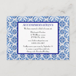 Portugiesische Fliesen Blue Wedding Unterkünfte Begleitkarte