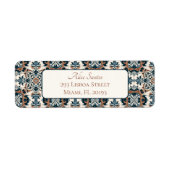 Portugiesische Fliesen Elegante schicke Rücksendea (Vorne)