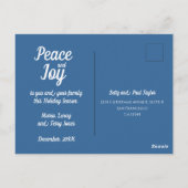 Portugiesische Fliesen Foto Rahmen Weihnachtskarte Postkarte (Rückseite)