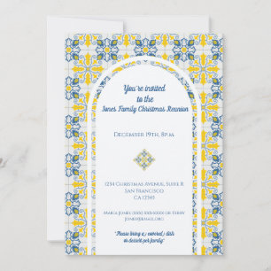 Portugiesische Fliesen für die Weihnachtszeit-Wied Einladung